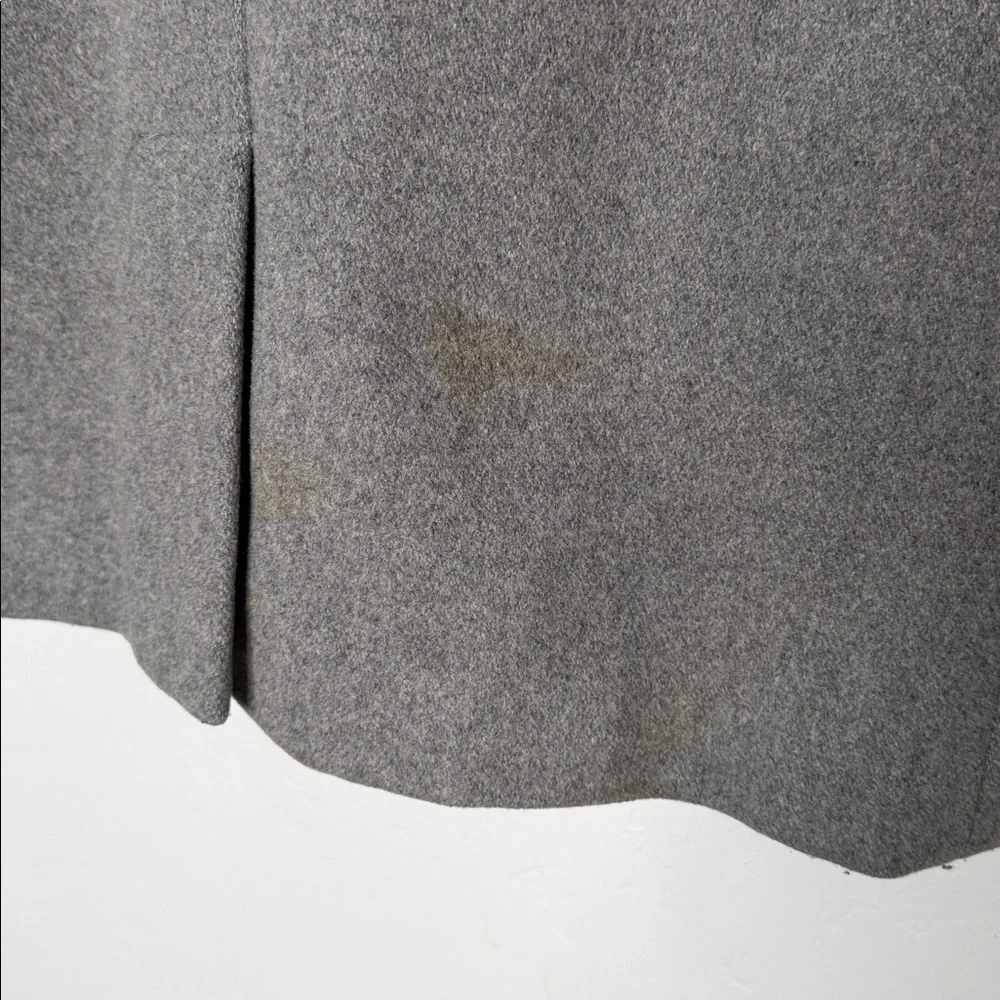 J.Crew Gray Wool Blend Pea Coat Zip Front Jacket Women's XS Minimalist Winter - Picture 5 of 9